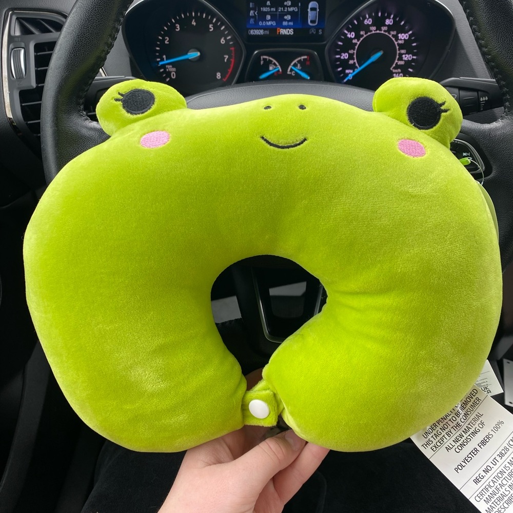 BNWT Wendy the Frog Squishmallows Neck Pillow